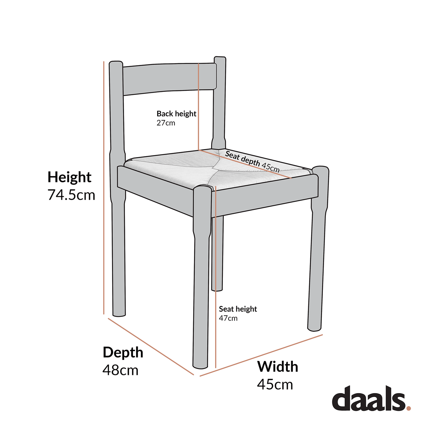 Minley 2-in-1 Dining Chair, Red High Gloss