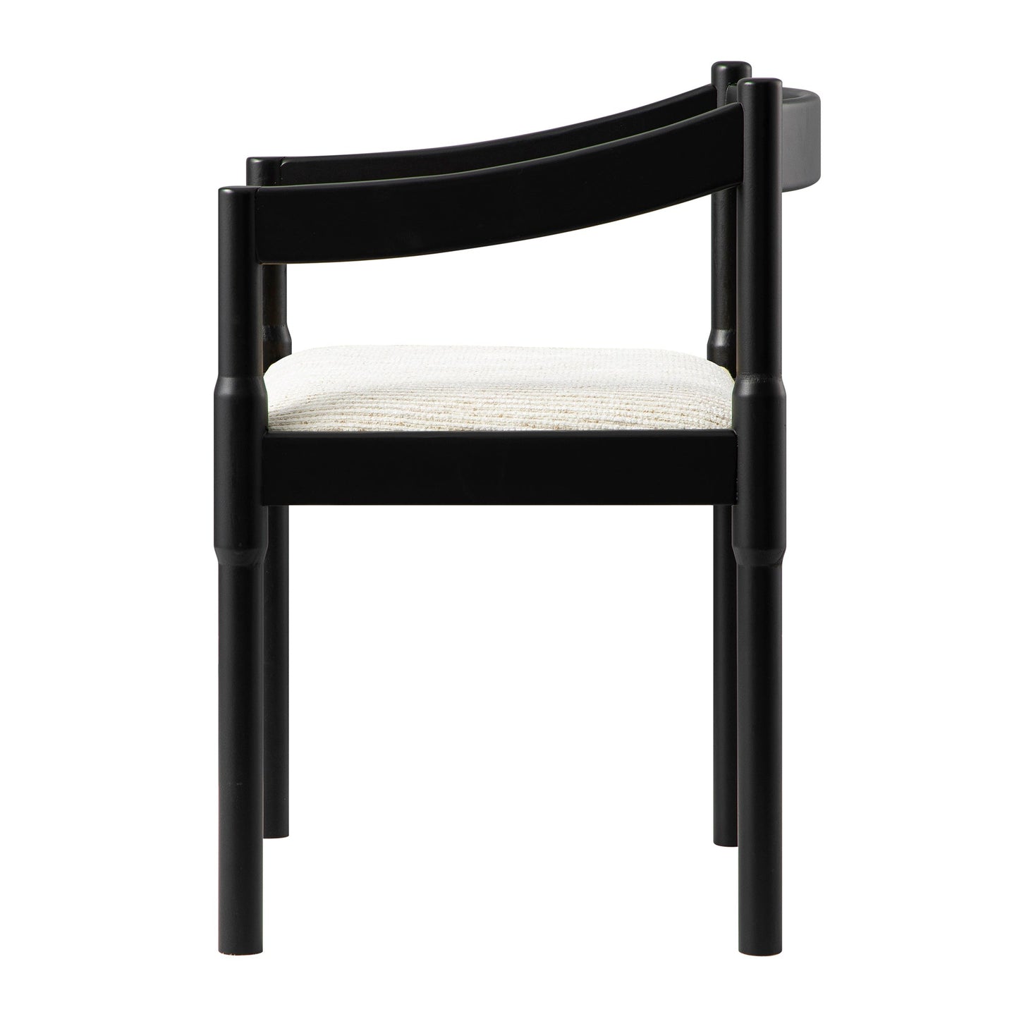Minley 2-in-1 Carver Chair, Black Matte
