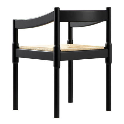Minley 2-in-1 Carver Chair, Black Matte