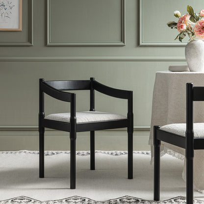 Minley 2-in-1 Carver Chair, Black Matte