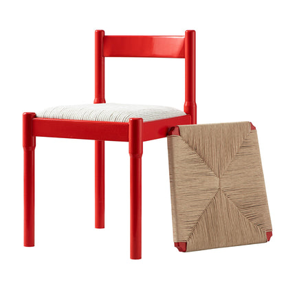 Minley 2-in-1 Dining Chair, Red High Gloss