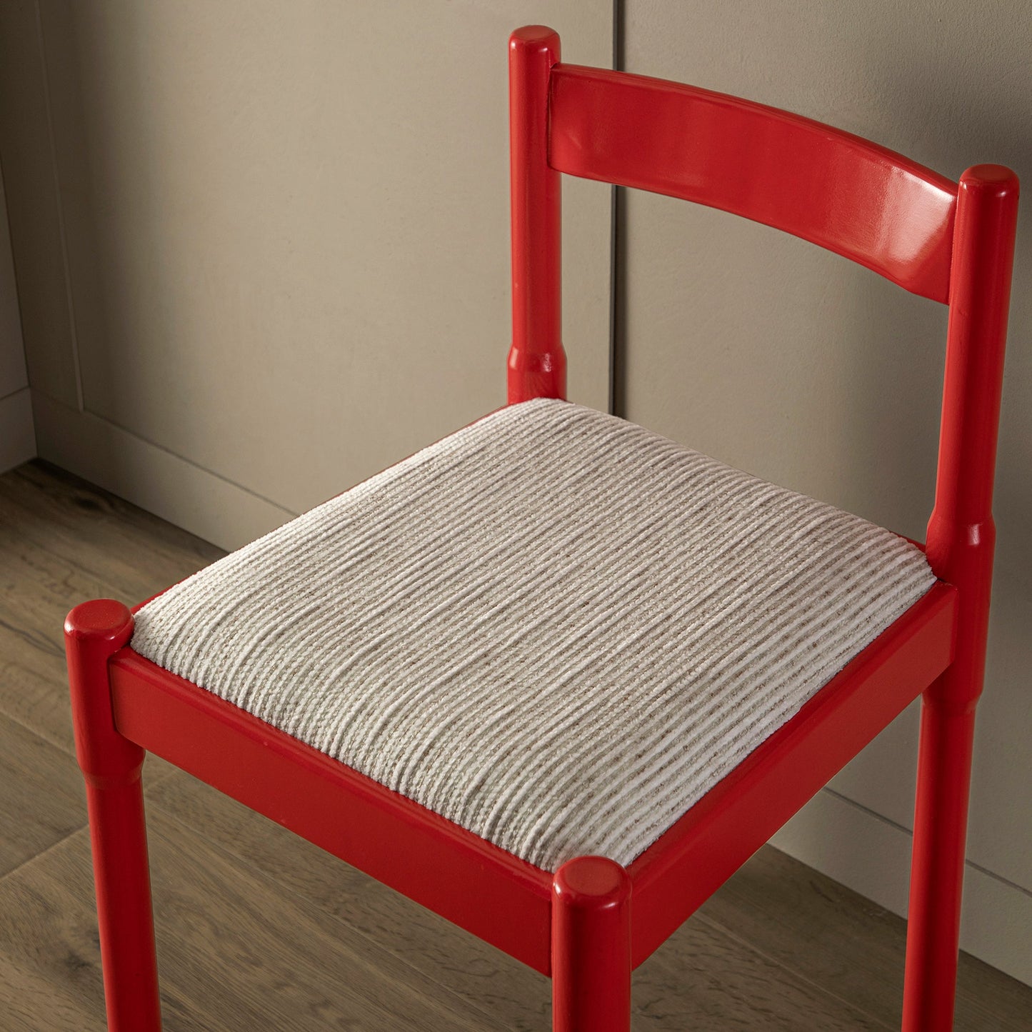 Minley 2-in-1 Dining Chair, Red High Gloss