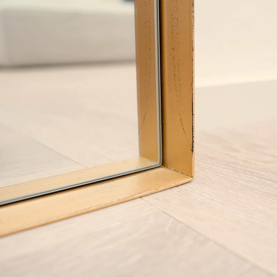 Arcus - Full Length Arched Gold Extra Large Metal Mirror 200cm x 90cm