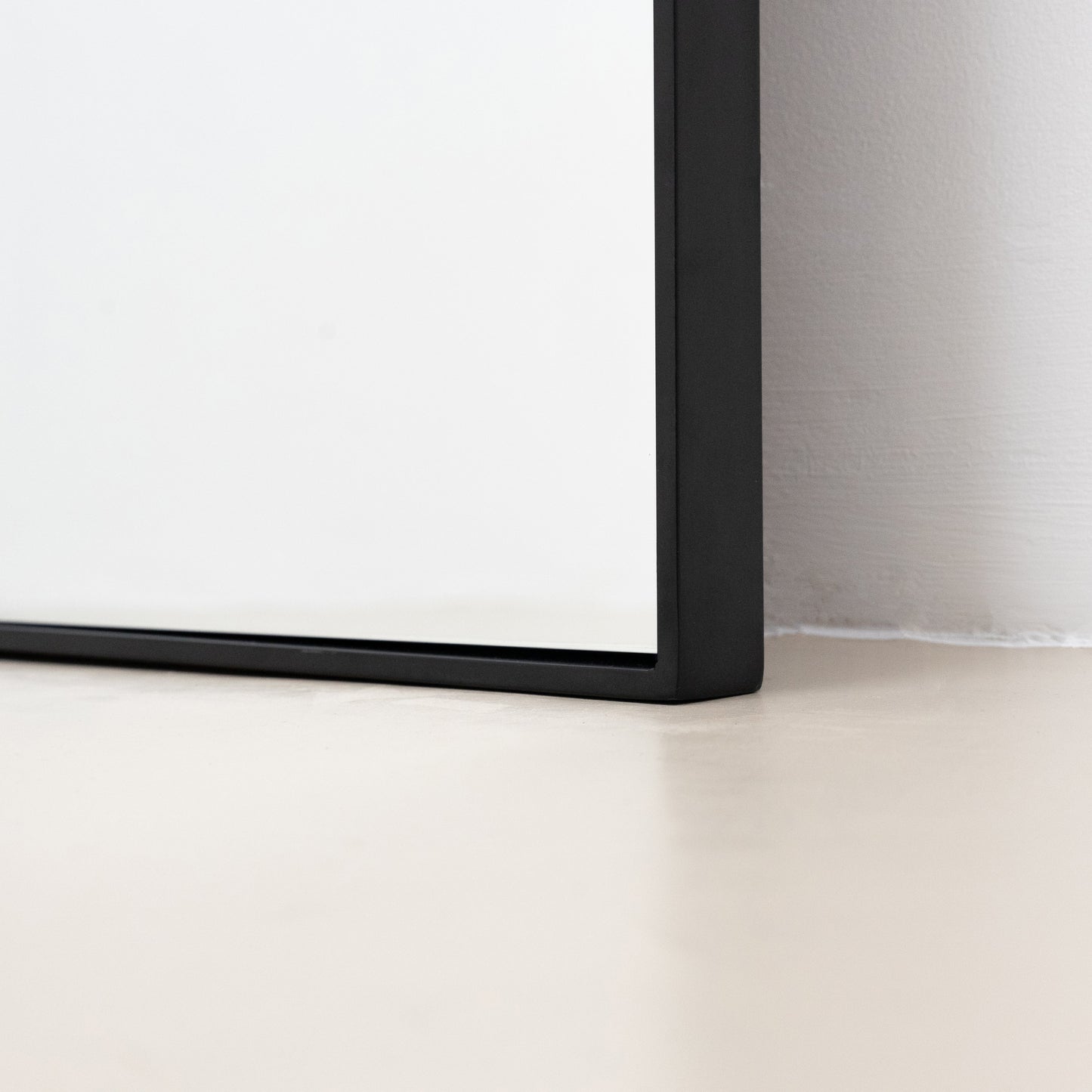 Theo - Full Length Black Extra Large Metal Mirror 200cm x 100cm