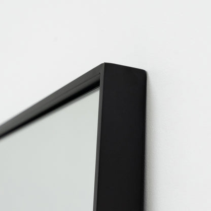 Theo - Full Length Black Extra Large Metal Mirror 200cm x 100cm