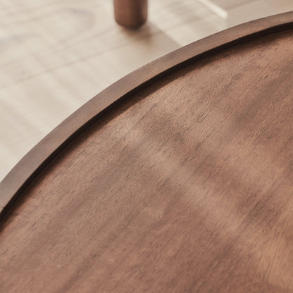 Fairmont - Dark Wood Premium Round Coffee Table