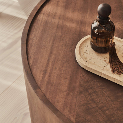 Fairmont - Dark Wood Premium Round Coffee Table