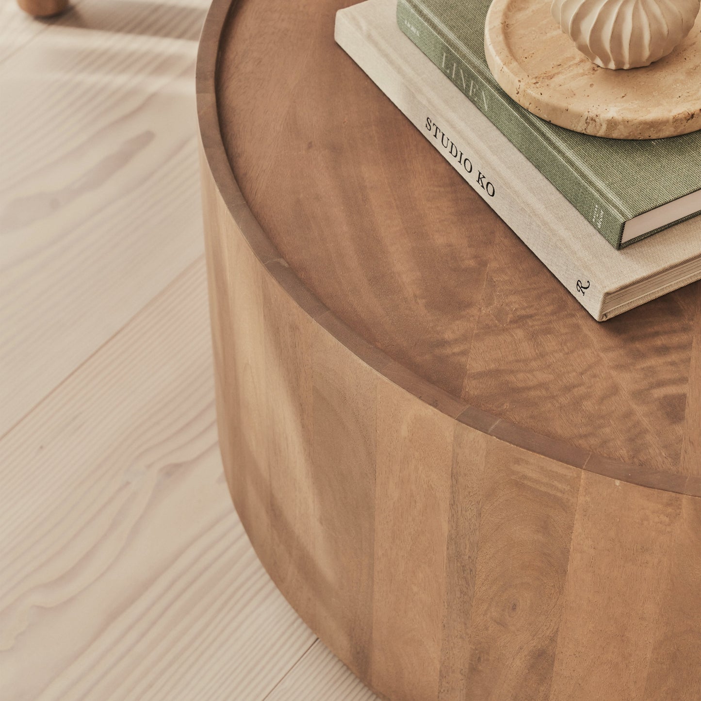 Fairmont - Warm Wood Premium Round Coffee Table