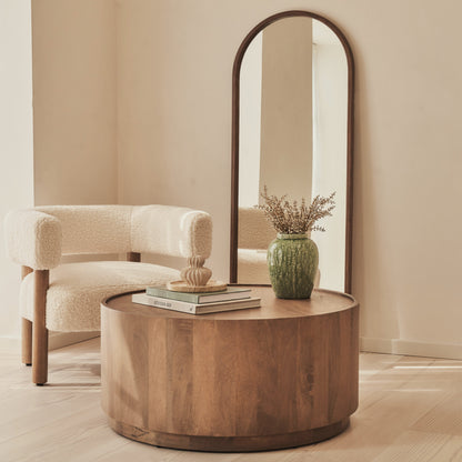 Fairmont - Warm Wood Premium Round Coffee Table