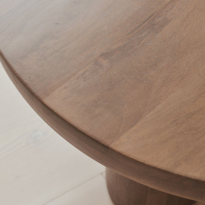 Vermont - Warm Wood Premium Round Coffee Table