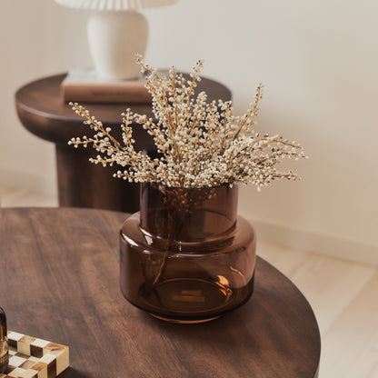 Vermont - Dark Wood Premium Round Coffee Table