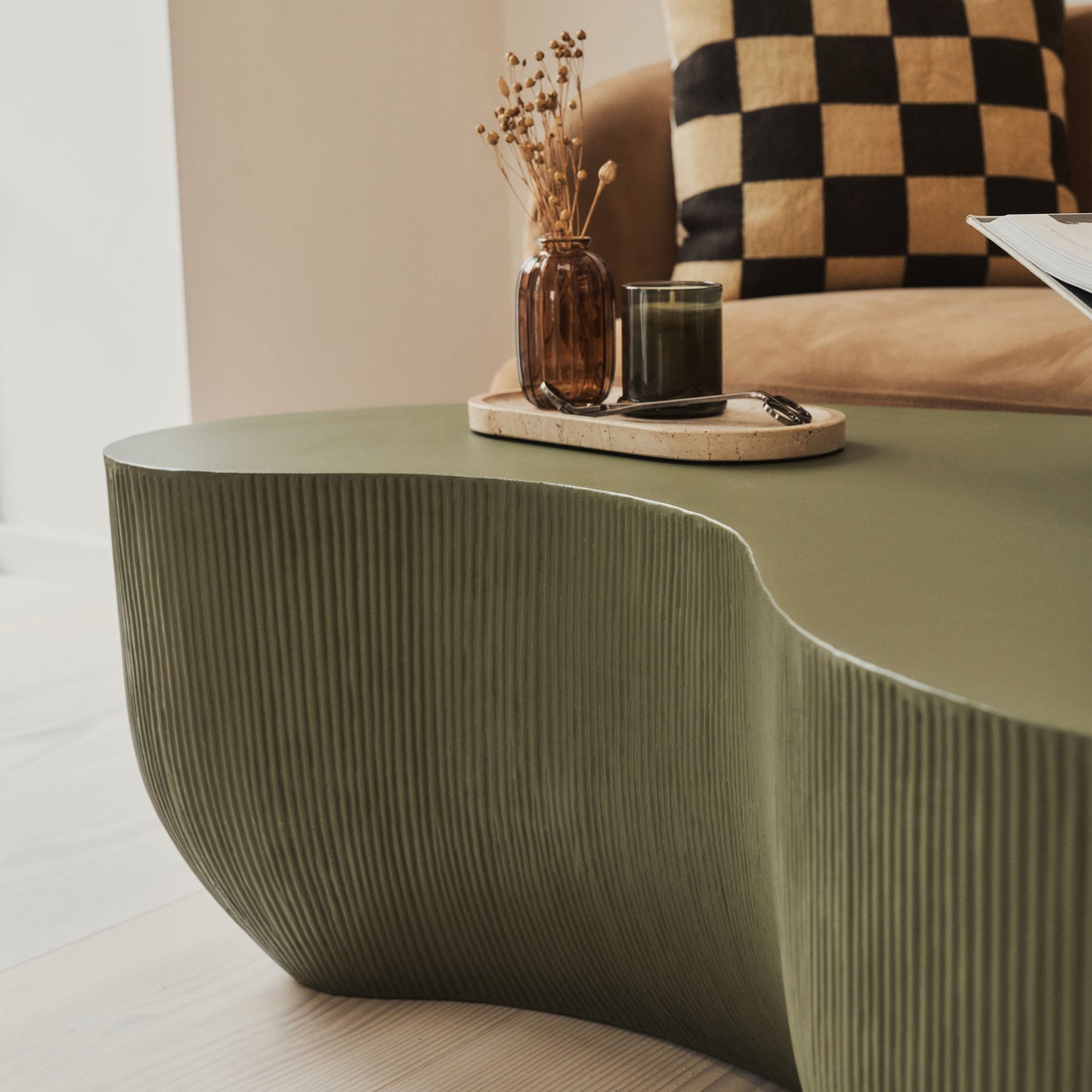 Leonardo - Minimal Olive Shaped Coffee Table Large