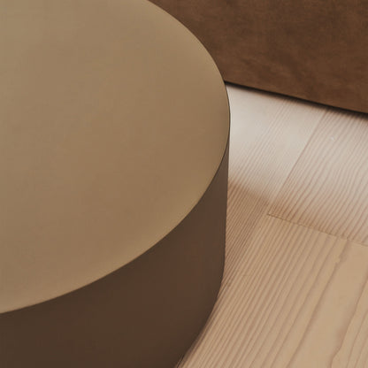 Angelo - Minimal Mocha Round Coffee Table Large