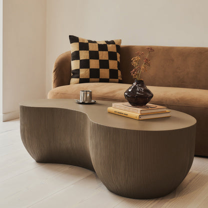 Leonardo - Minimal Mocha Shaped Coffee Table Large