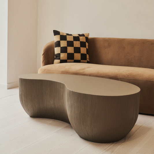 Leonardo - Minimal Mocha Shaped Coffee Table Large