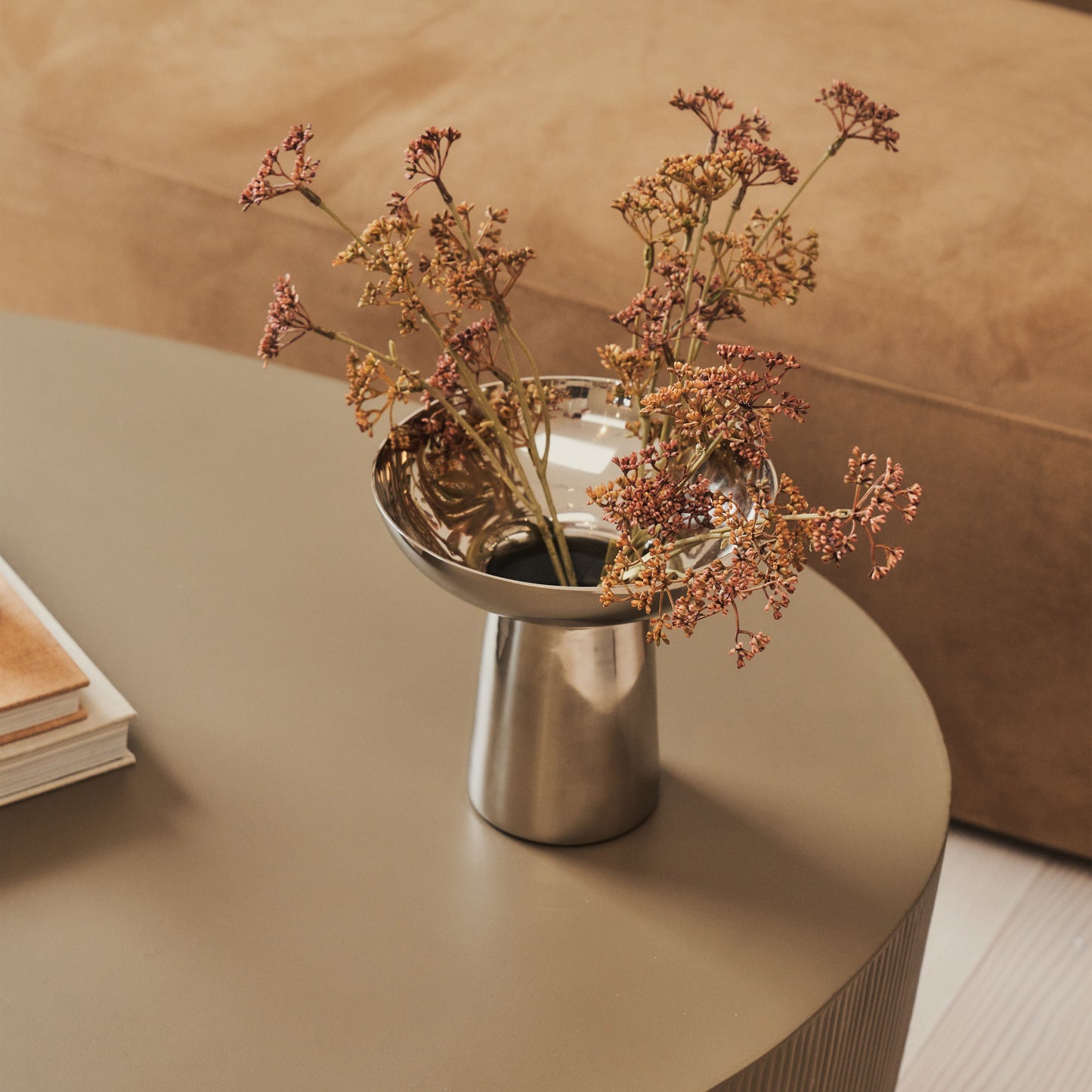 Leonardo - Minimal Mocha Irregular Shaped Coffee Table Large