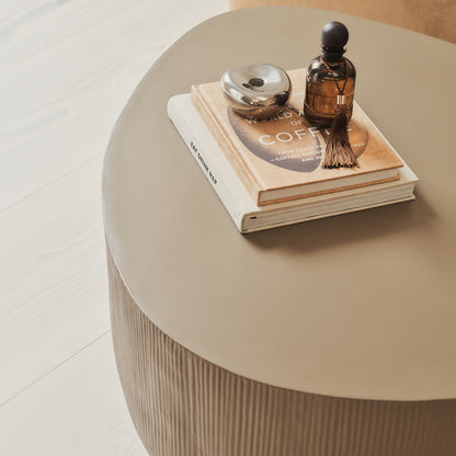 Leonardo - Minimal Mocha Irregular Shaped Coffee Table Large