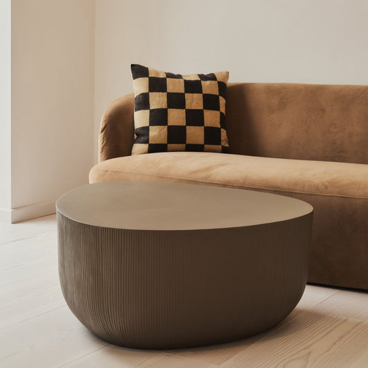Leonardo - Minimal Mocha Irregular Shaped Coffee Table Large