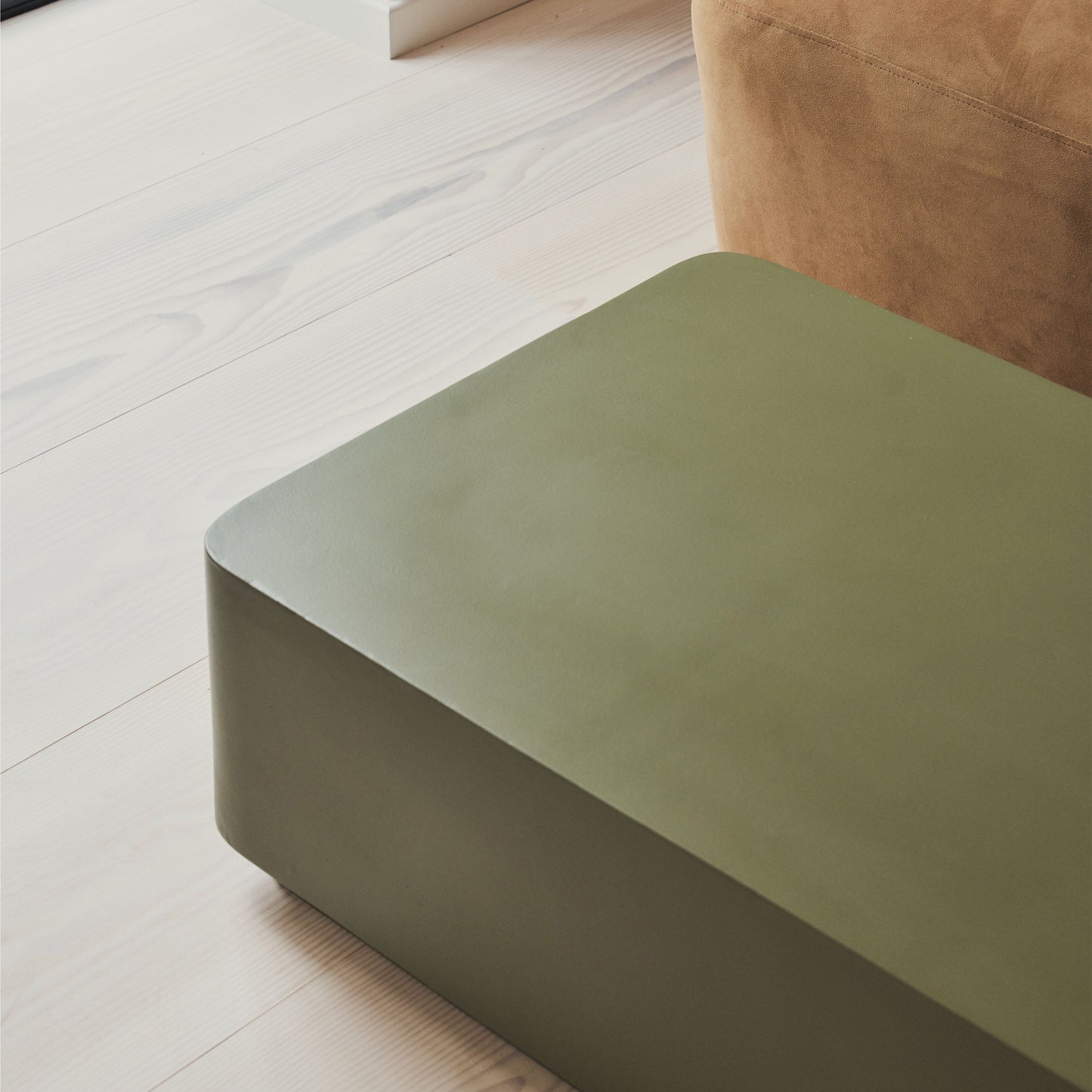 Angelo - Minimal Olive Rectangular Coffee Table Large