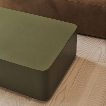 Angelo - Minimal Olive Rectangular Coffee Table Large
