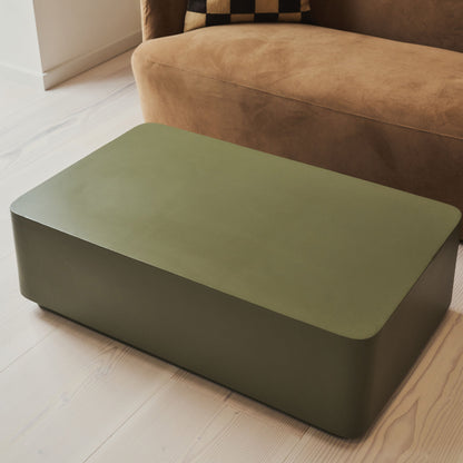 Angelo - Minimal Olive Rectangular Coffee Table Large