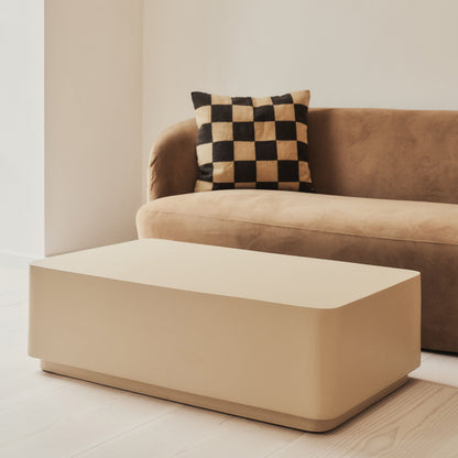 Angelo - Minimal Beige Rectangular Coffee Table Large