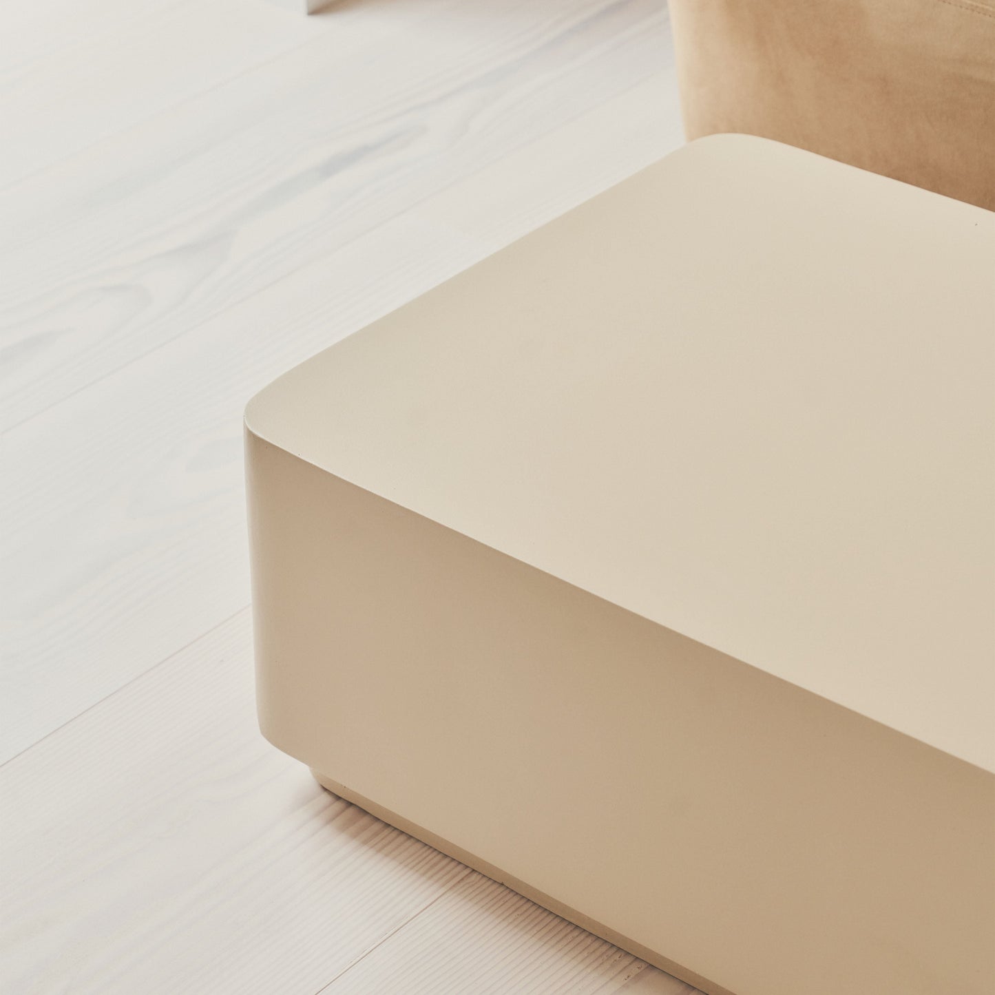 Angelo - Minimal Beige Rectangular Coffee Table Large