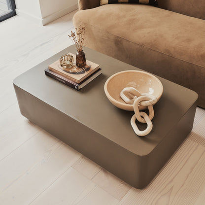 Angelo - Minimal Mocha Rectangular Coffee Table Large