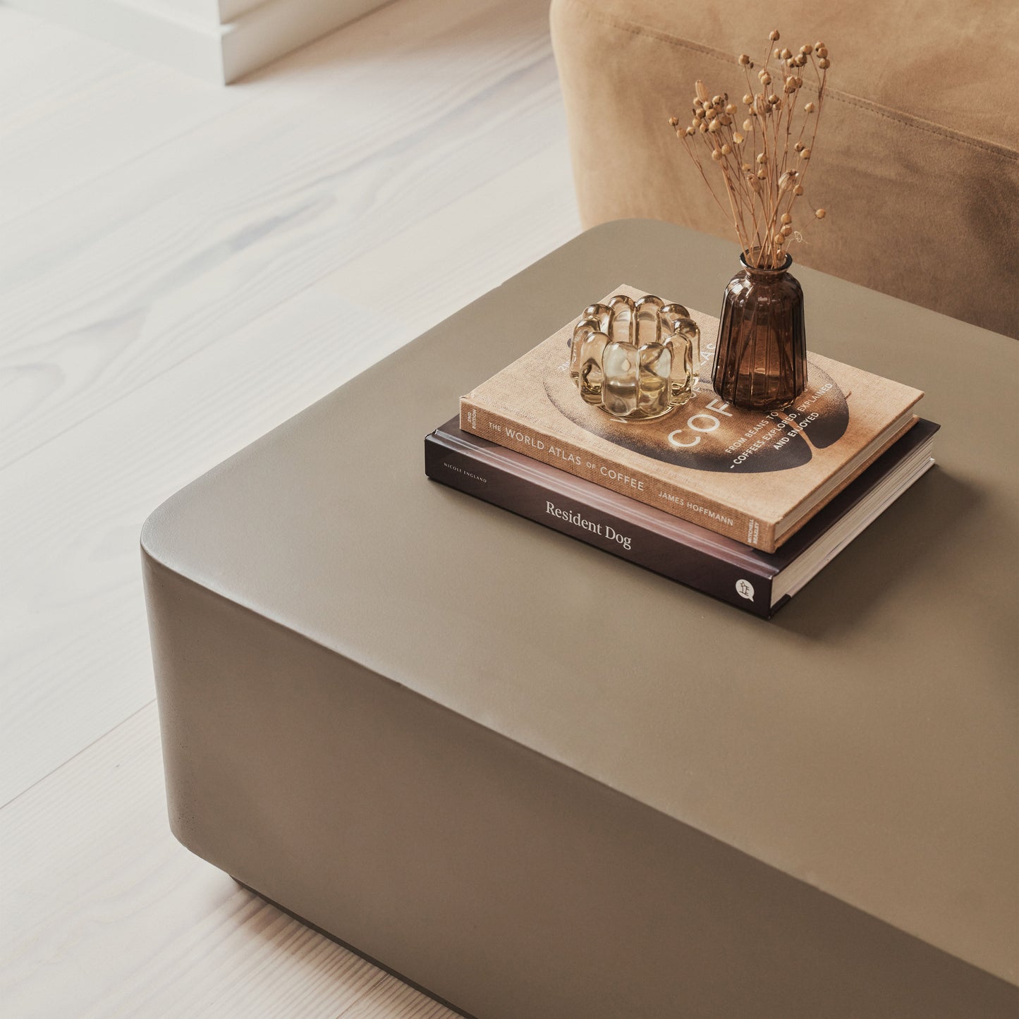 Angelo - Minimal Mocha Rectangular Coffee Table Large