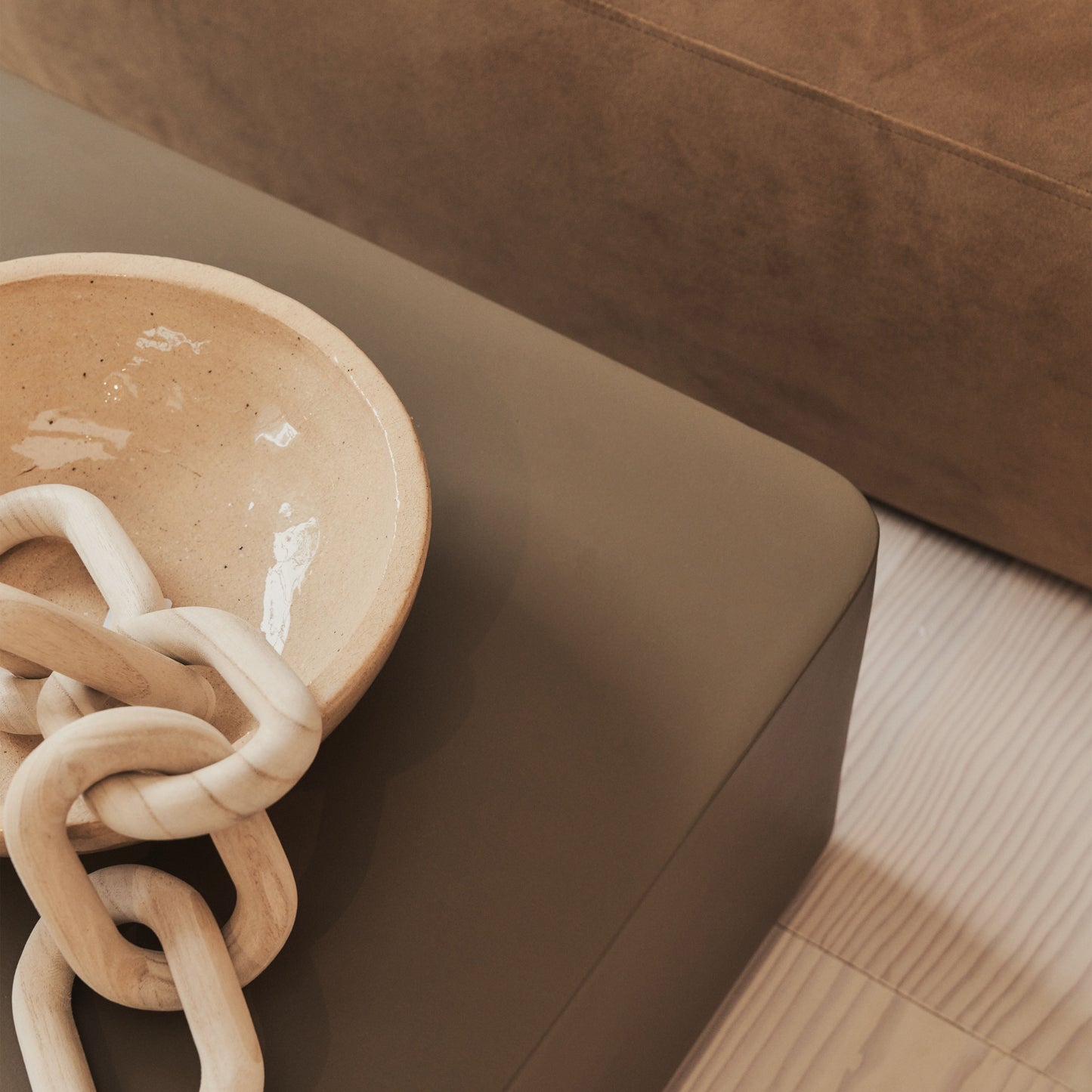 Angelo - Minimal Mocha Rectangular Coffee Table Large