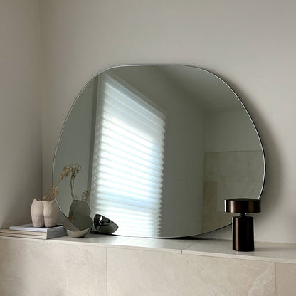 Edge - Large Frameless Irregular Pond Mirror 100cm x 75cm
