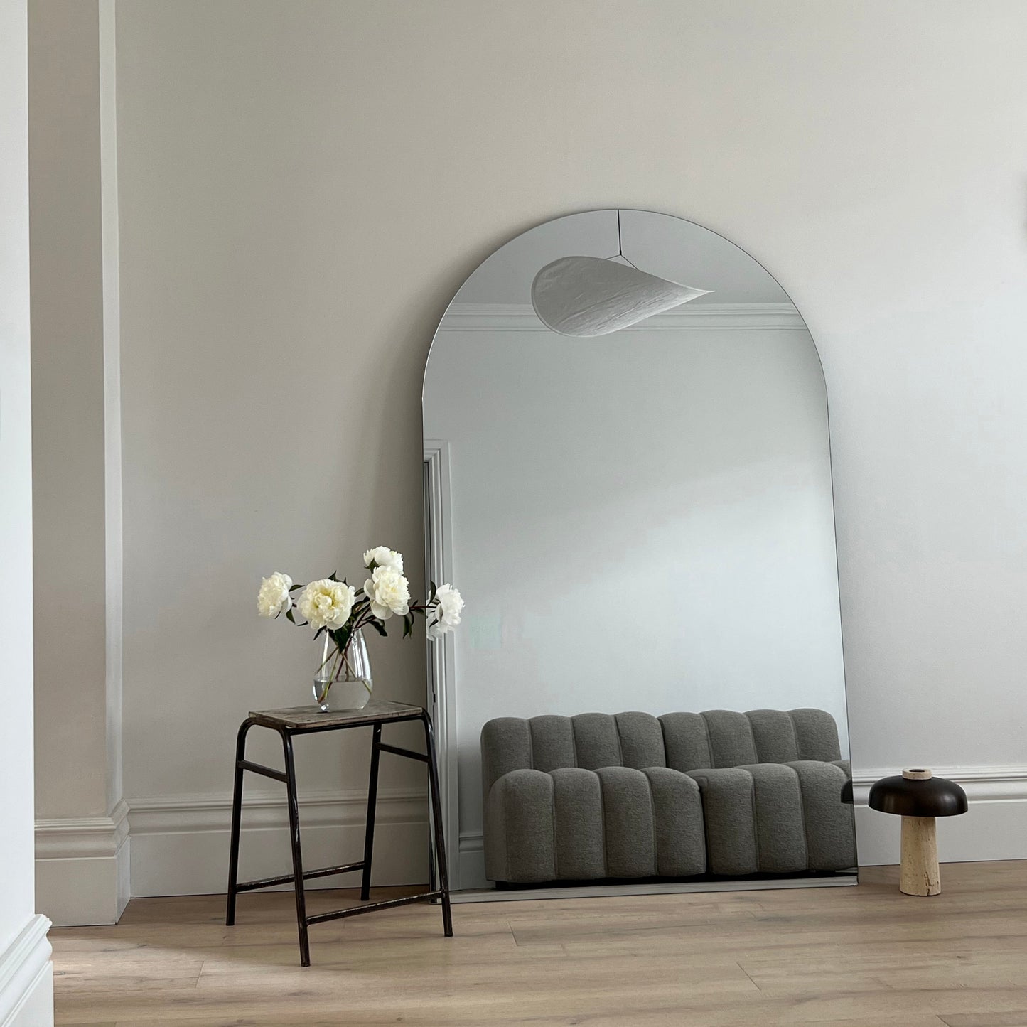 Edge - Extra Large Frameless Arched Full Length Mirror 179cm x 110cm