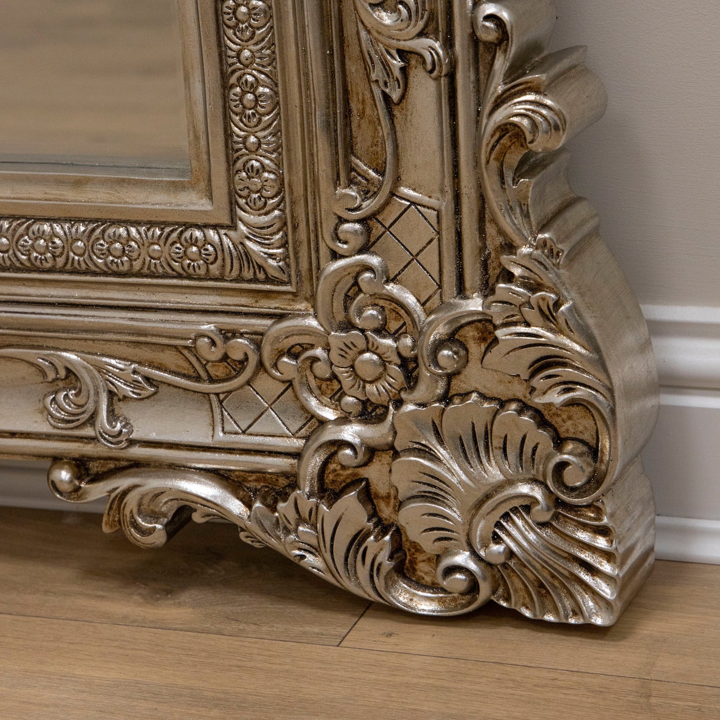 Ella Grande - Champagne Ornate Floor Mirror 190cm x 140cm