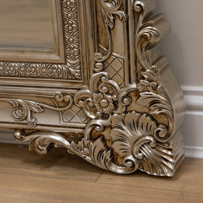 Ella Grande - Champagne Ornate Floor Mirror 190cm x 140cm