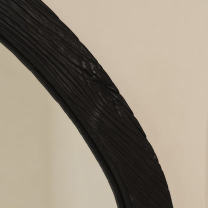 Elowyn - Extra Large Full Length Black Elm Wood Organic Mirror 180cm x 108cm