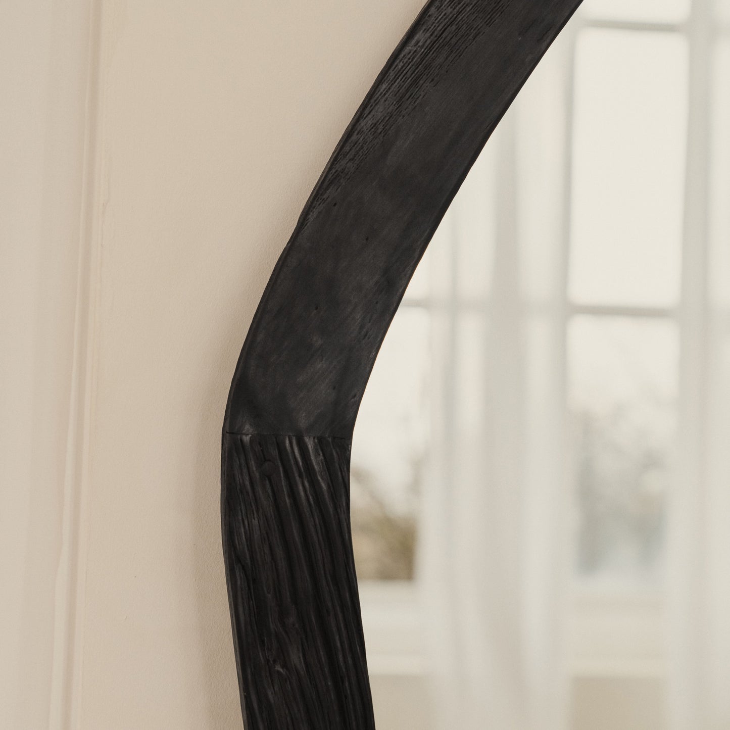 Elowyn - Extra Large Full Length Black Elm Wood Organic Mirror 180cm x 108cm