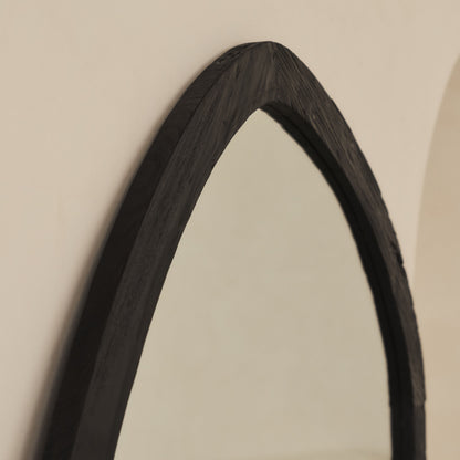 Elowyn - Extra Large Full Length Black Elm Wood Organic Mirror 180cm x 108cm