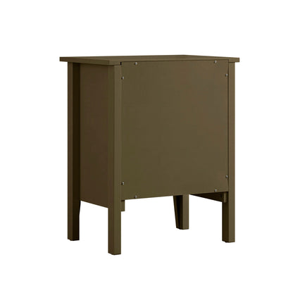 Oakham 1-Drawer Bedside Table, Olive Grove