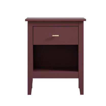 Oakham 1-Drawer Bedside Table, Wild Cherry