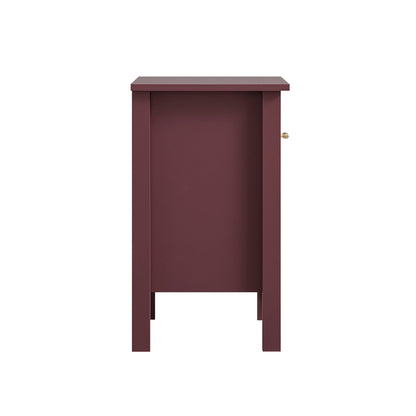 Oakham 1-Drawer Bedside Table, Wild Cherry