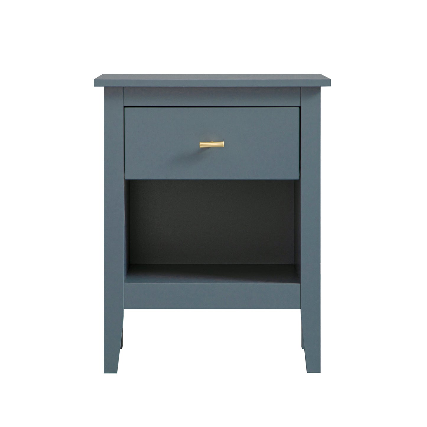 Oakham 1-Drawer Bedside Table, Stormy Blue