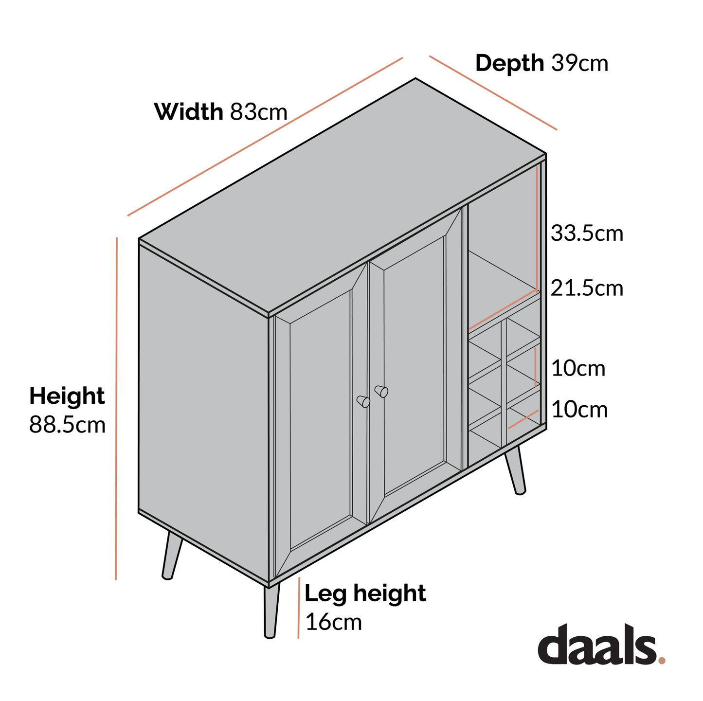Frances Woven Rattan Drinks Cabinet, White