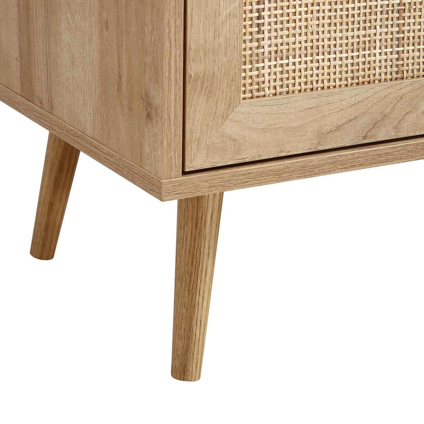 Frances Woven Rattan Drinks Cabinet, Natural