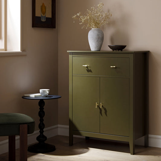 Oakham Small Sideboard with Drawer, Olive Grove