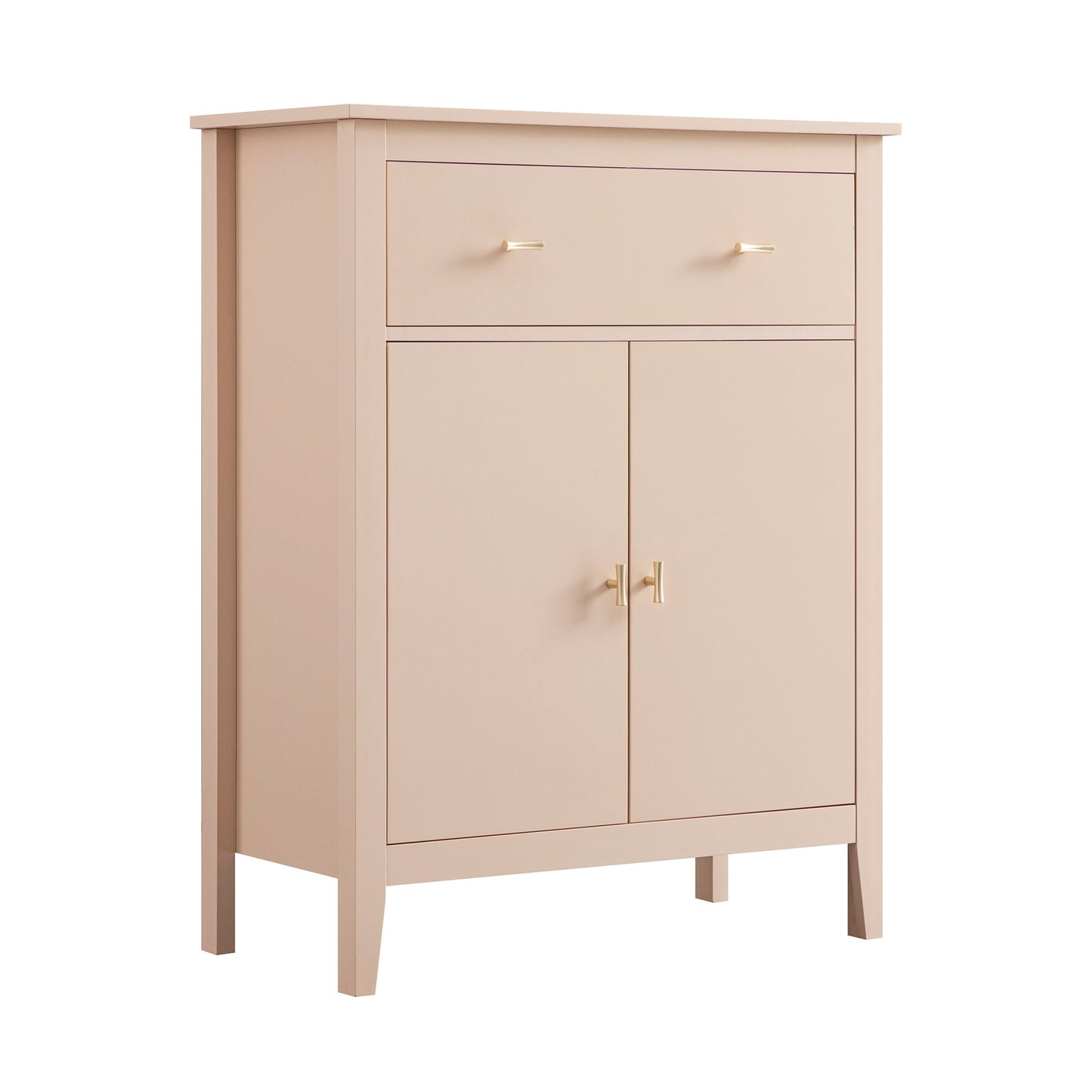 Oakham Small Sideboard with Drawer, Nude Pink