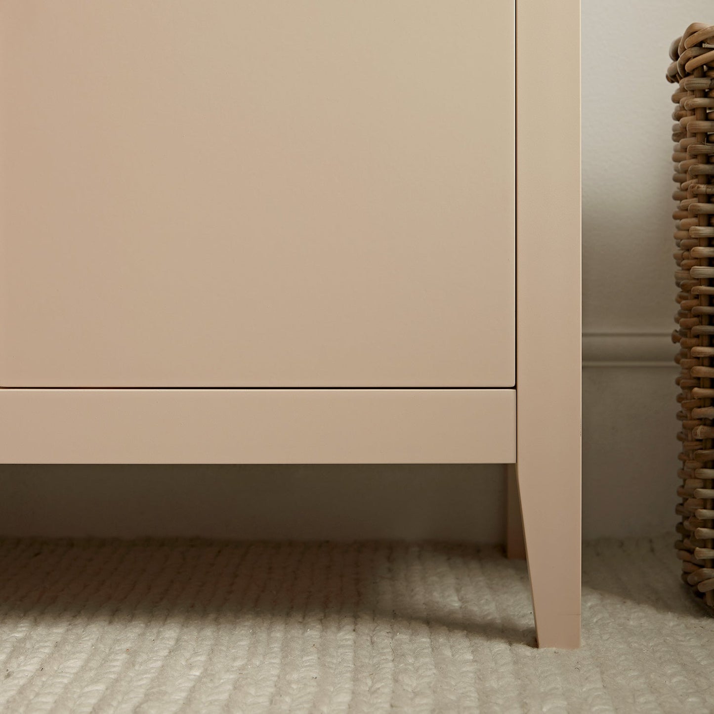 Oakham Small Sideboard with Drawer, Nude Pink