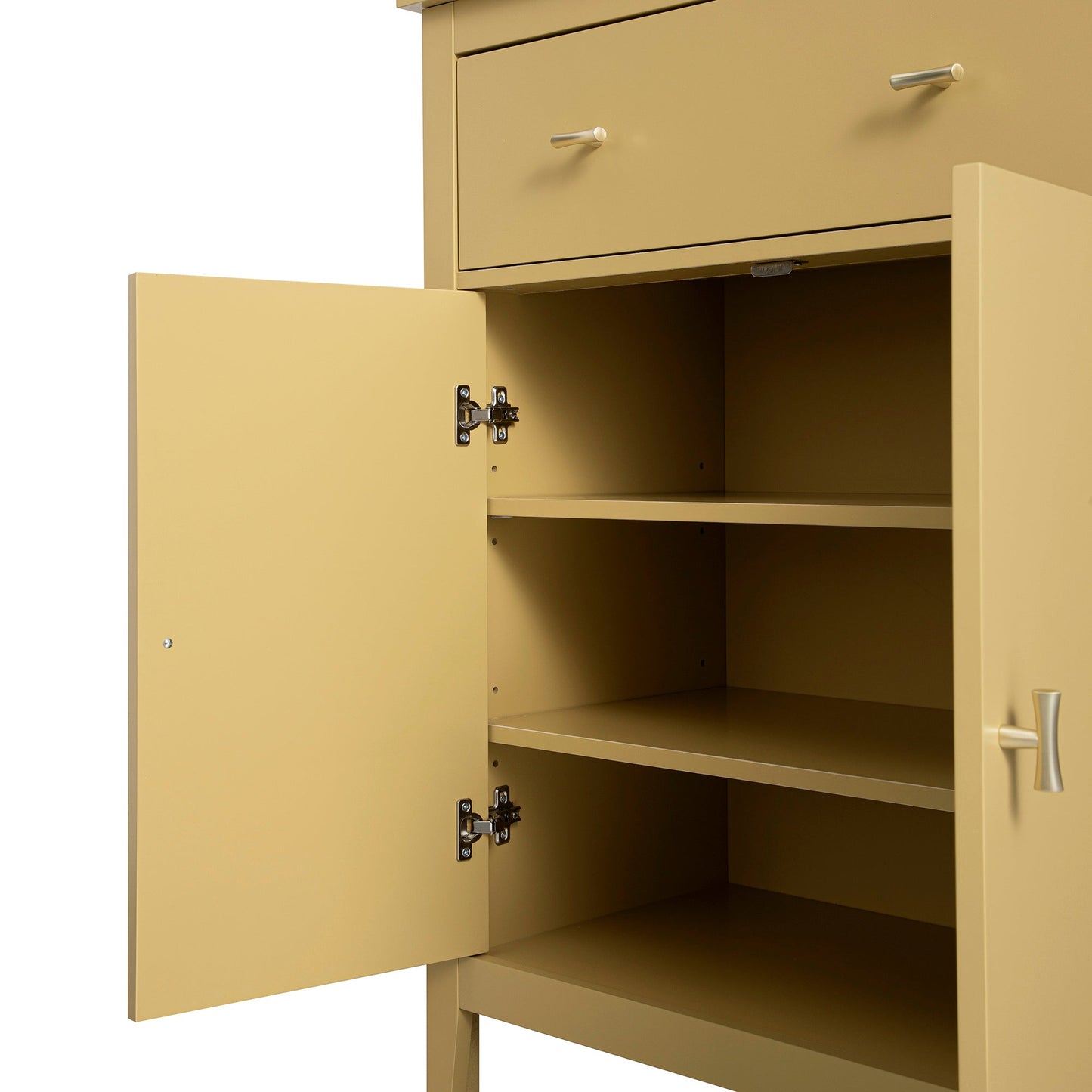 Oakham Small Sideboard with Drawer, Rattan Yellow