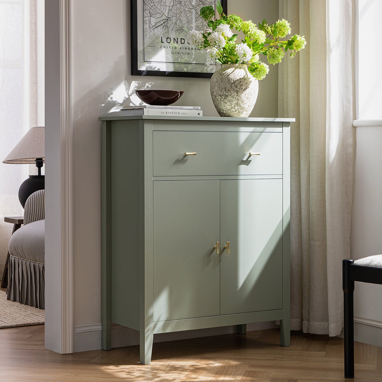 Oakham Small Sideboard with Drawer, Desert Sage