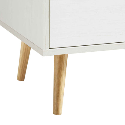 Anya Woven Rattan Chest of 3 Drawers in White