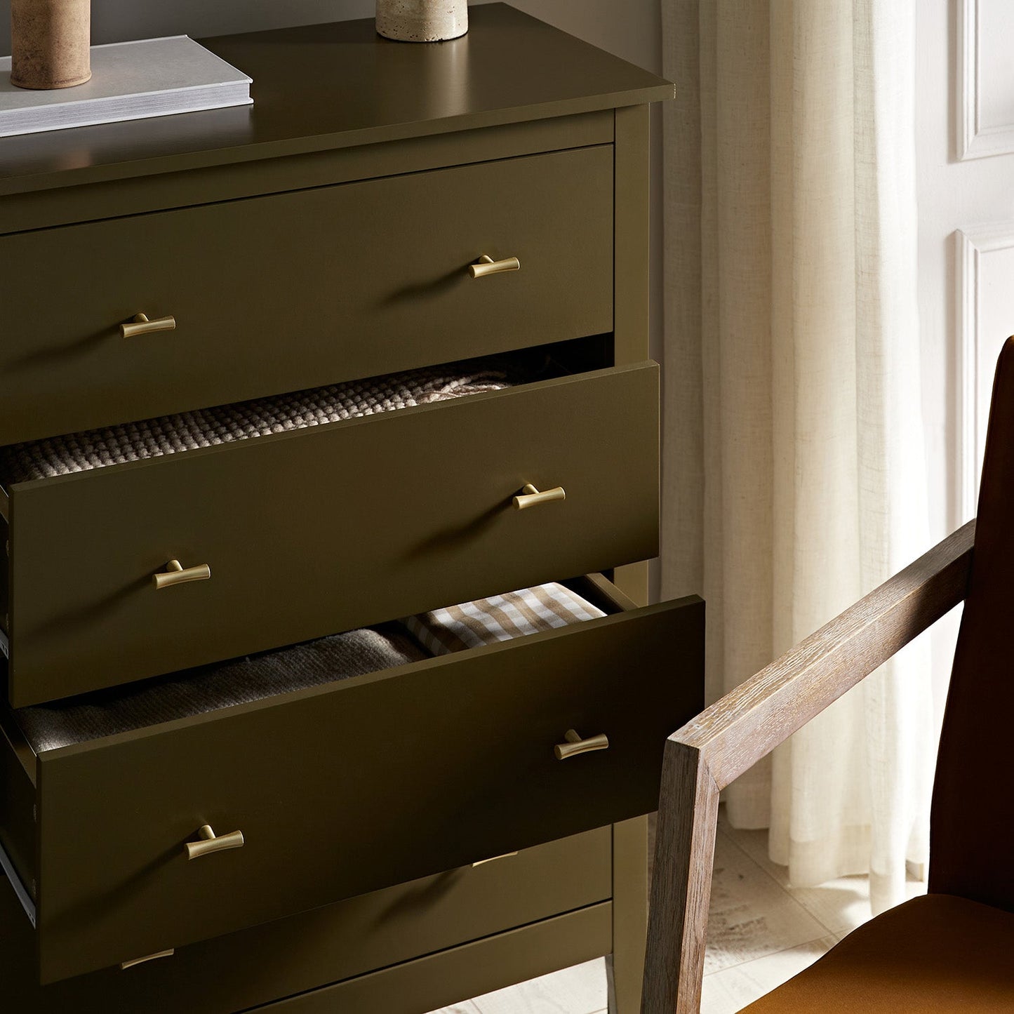 Oakham Chest of 4 Drawers, Olive Grove